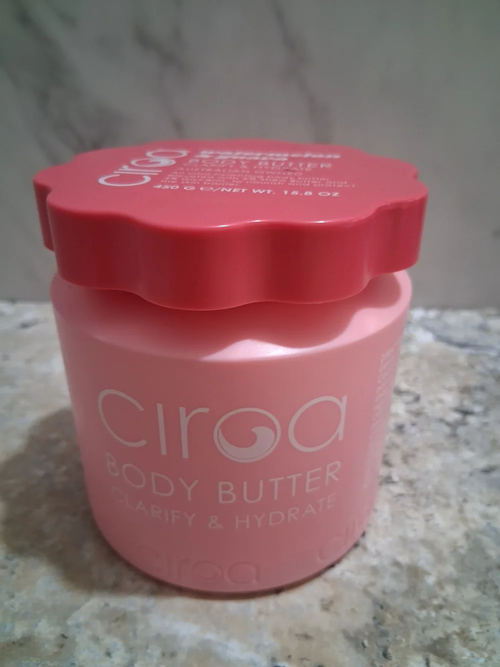 Ciroa Pink Body Butter - Hydrating Bath & Body Moisturizer 15.8 Oz.